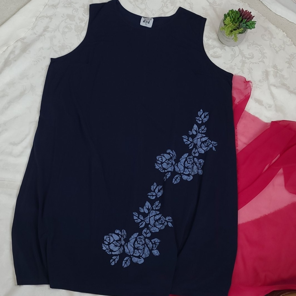 Spoiled Rotten USA blue sleeveless dress sz 2x